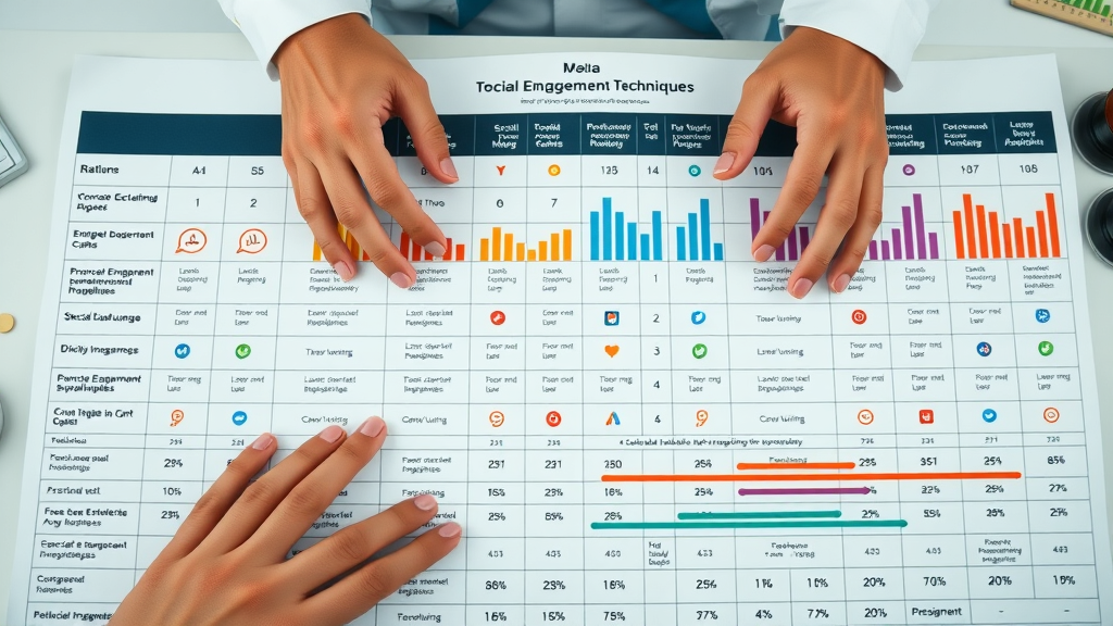 infographic with top engagement boosting techniques, direct and indirect, for different social media platforms