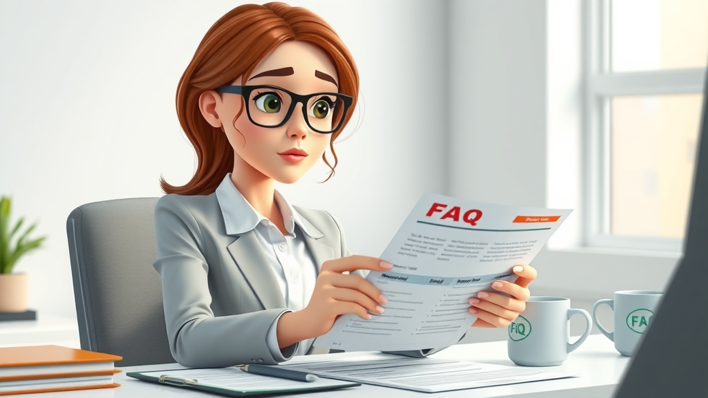professional businesswoman reviewing customer FAQs on building trust after negative reviews