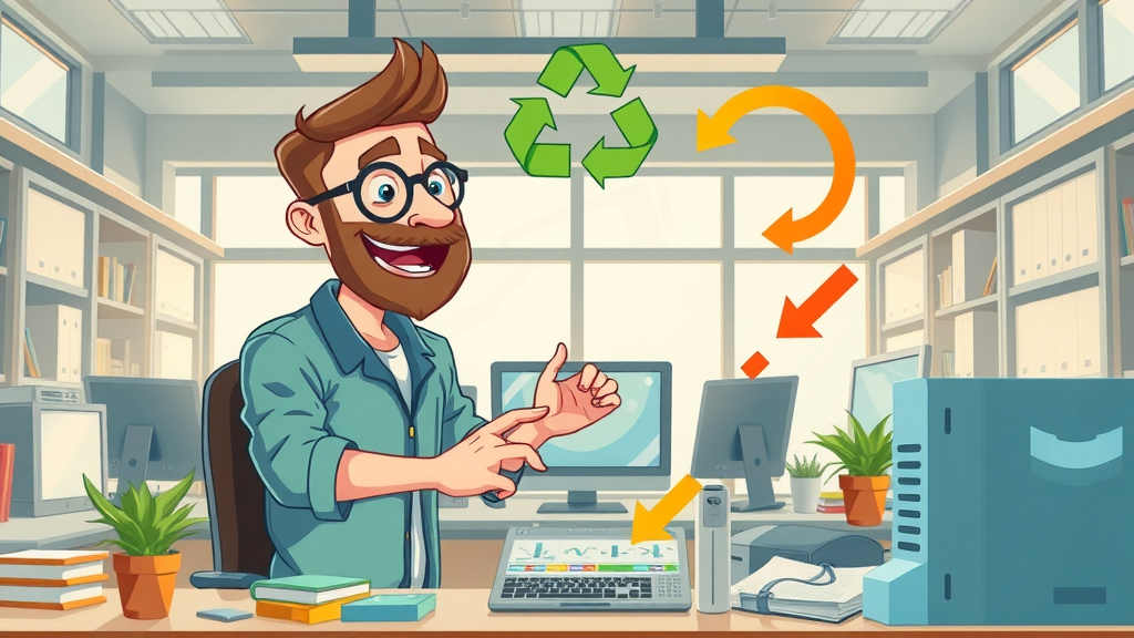 marketer repurposing media content ideas for small businesses in digital workspace