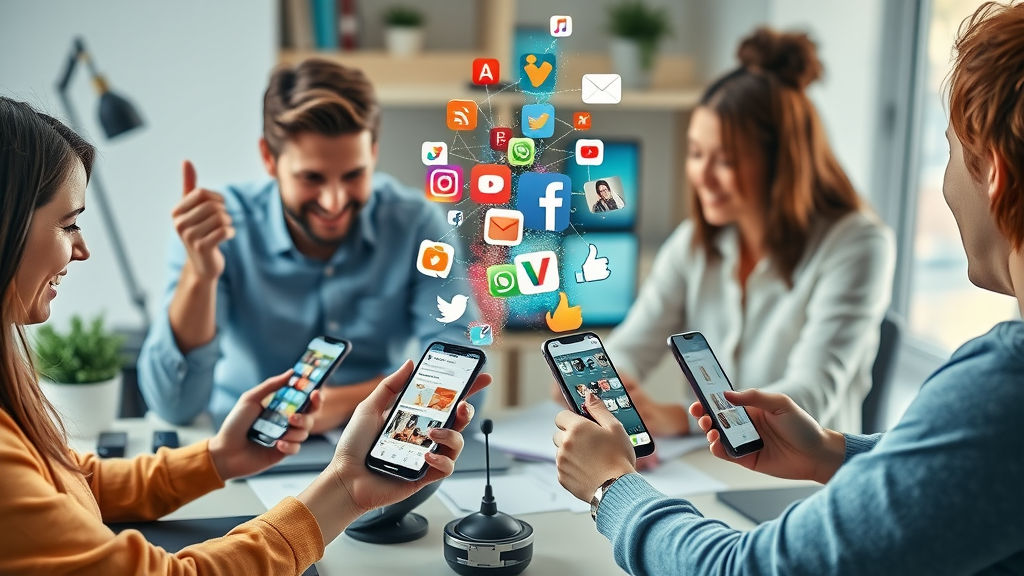 People sharing content and directing audiences across different social media platforms to increase followers.