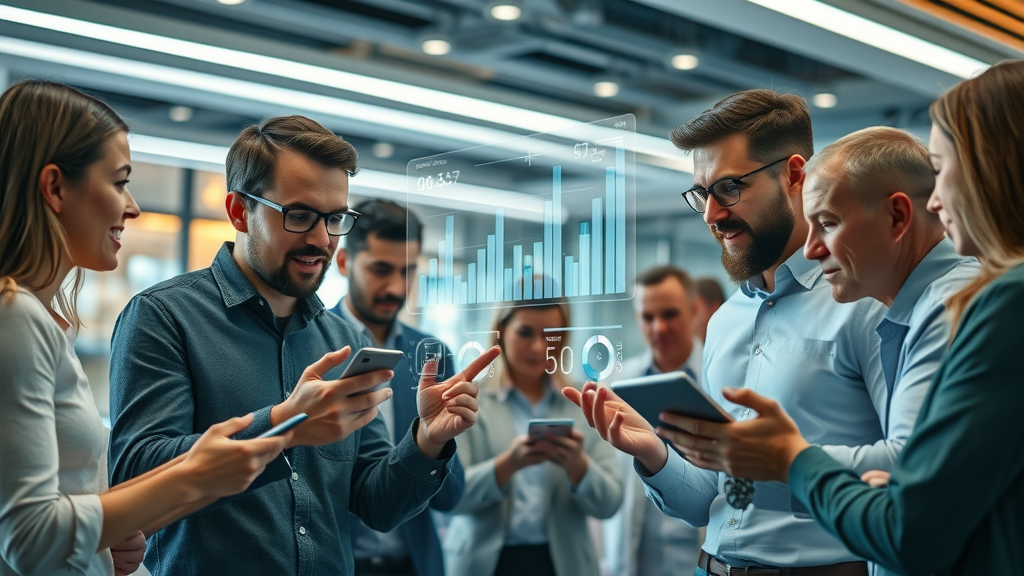 platform-specific growth hacks futuristic marketing strategy team brainstorming digital collaboration metrics