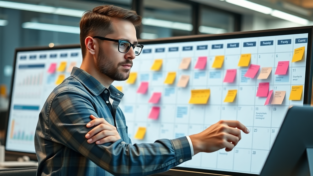 social media growth tips content planning calendar digital marketer organized workspace