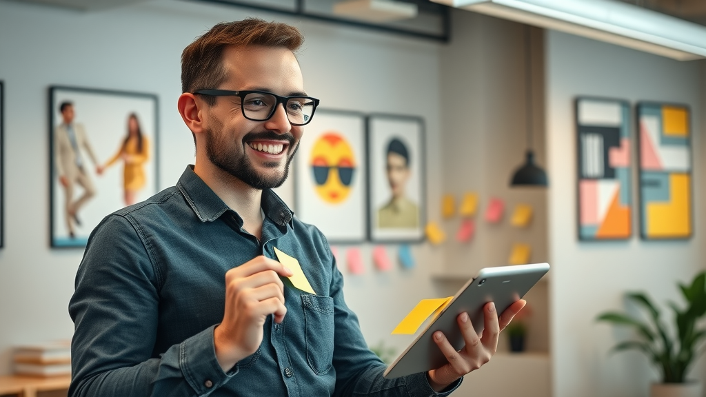 entrepreneur mapping business goals with digital strategy tools for social media marketing.