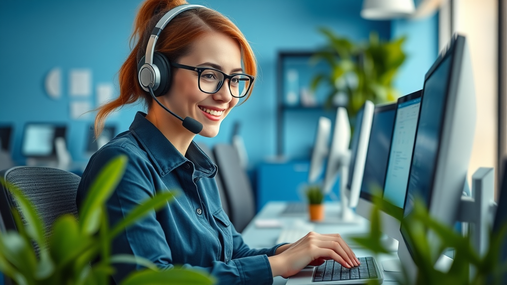 Support agent crafting personalized response to negative online reviews