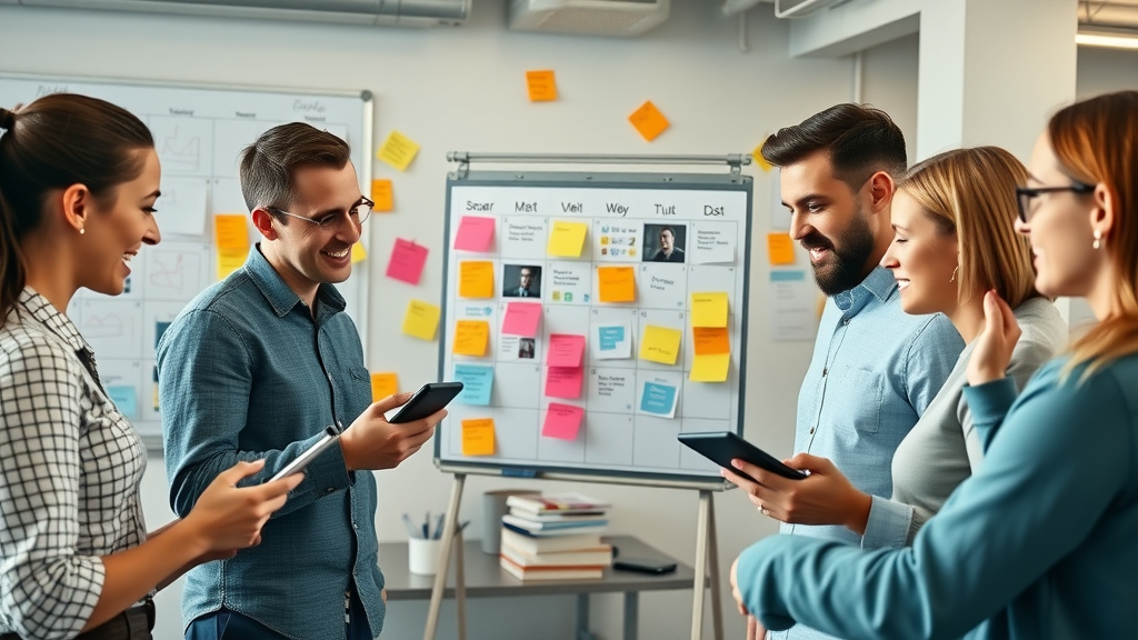 content strategy video content calendar planning social media team digital workspace