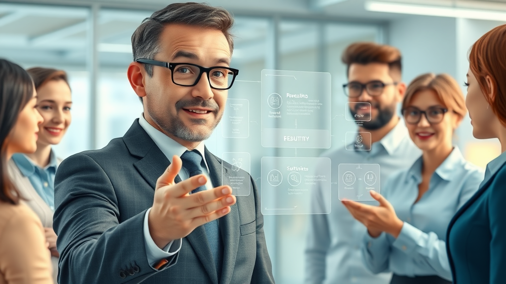 professional reputation manager guiding business team through online reputation management best practices