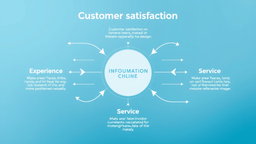 infographic showing connections between customer satisfaction, customer experience, and customer service with arrows and overlapping segments