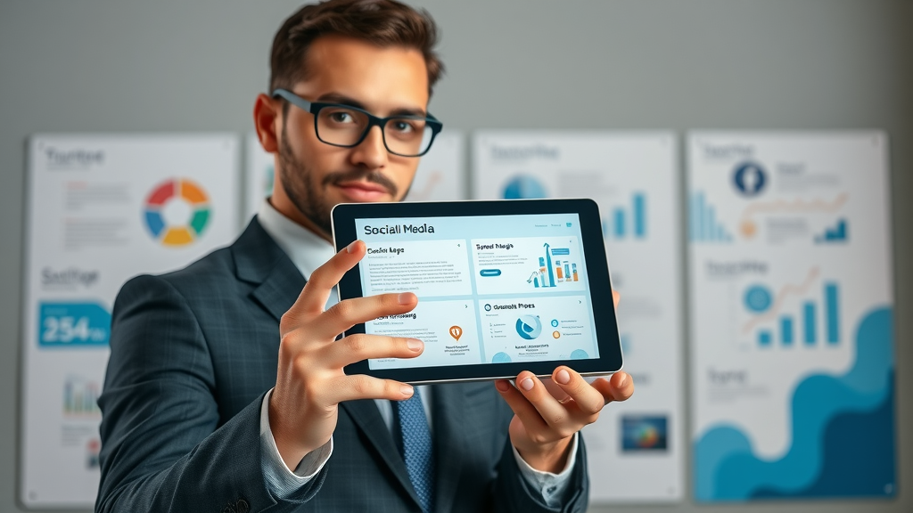 professional demonstrating educational content formats, social media, customer engagement, step-by-step guide